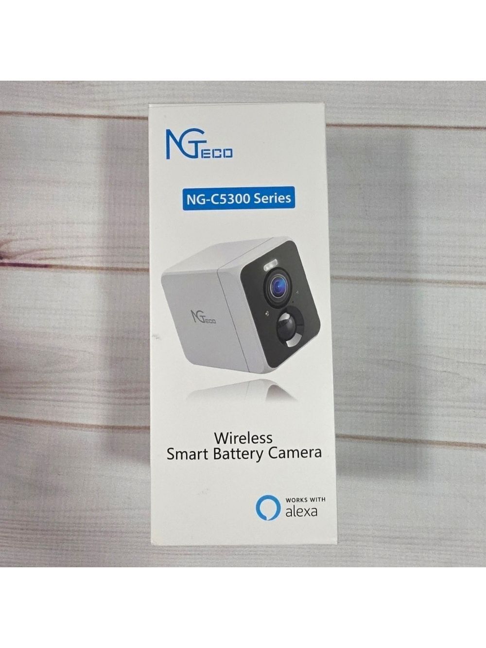 NGTeco NG-C5300 Series Wireless Smart Battery Camera Works with Alexa New In Box